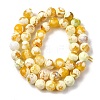 Natural Fire Crackle Agate Bead Strands G-K166-07F-8mm-07-5