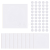 SUPERFINDINGS 10 Sheets Square Frosted PP Plastic Blank Plates FIND-FH0008-84-1