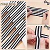 50 Yards Polyester Stripe Ribbons SRIB-WH0011-157C-4