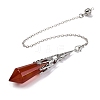 Natural & Synthetic Gemstone Pointed Dowsing Pendulum Big Pendants G-H285-06P-A-4