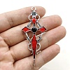 Halloween Zinc Alloy Gothic Cross Pendants PW-WG858CB-02-1