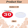 1 Set Round ABS Plastic Number Brooches Sets JEWB-OC0001-02B-2
