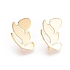 Brass Ear Stud Findings X-KK-T027-64G-2