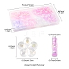 216Pcs 6 Styles Transaparent Acrylic Beads PACR-FS0001-05-4
