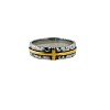 Retro 304 Stainless Steel Cross Finger Rings WG707A1-02-3