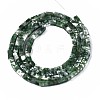 Natural Green Spot Jasper Beads Strands G-S299-141-2