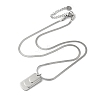 Non-Tarnish 304 Stainless Steel Snake Chain Necklaces NJEW-I126-11P-2