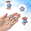 6Pcs 6 Colors Rack Plating Alloy with Rhinestone Pendants FIND-FS0002-54-3