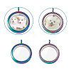 2Pcs 2 Style Alloy Magnetic Locket Pendants PALLOY-TA0002-33M-4