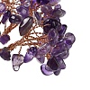 Natural Amethyst Chips Tree Decorations DJEW-M012-01G-3