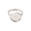 Adjustable Brass Ring Components KK-Q573-004P-3
