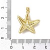 Brass Enamel & Clear Cubic Zirconia Pendants KK-G603-01G-03-3