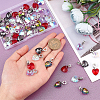 Fingerinspire 50Pcs 5 Colors Large Hole Alloy European Dangle Charms FIND-FG0001-63-3