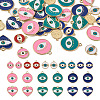 Craftdady 44Pcs 11 Style Rack Plating Alloy Enamel Pendants FIND-CD0001-37-2