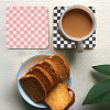 DELORIGIN 4Pcs 4 Colors Retro Acrylic Cup Mats AJEW-DR0001-14-4