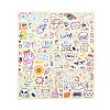 8Pcs PVC Self-Adhesive Stickers LS-STIC-L001-03-1