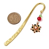 Christmas Theme Alloy  Hook Bookmarks AJEW-JK00334-3