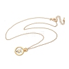 Brass Twelve Constellations Tarot Pendant Necklaces NJEW-Q006-01D-G-2