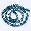 Electroplate Glass Beads Strands EGLA-A044-P3mm-B12-2