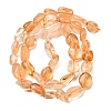 Heated Natural Citrine Beads Strands G-L608-A09-02-9