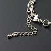 304 Stainless Steel Rolo Chain Bracelet X-AJEW-JB01012-4