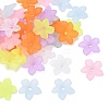 5-Petal Transparent Acrylic Bead Caps FACR-T001-06A-1
