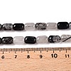 Natural Black Tourmalinated Quartz Beads Strands G-G980-47-5