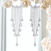 S925 Sterling Silver Tassel Star Stud Earrings LN1898-4