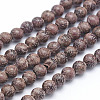 Natural Sandalwood Beads Strands WOOD-P011-01-4mm-1