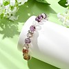 Natural Rutilated Quartz Beads Stretch Bracelets for Women Men BJEW-JB14038-2