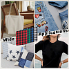 32Pcs 4 Colors Polyester Iron on Cloth Patches DIY-MA0007-29-5