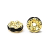 Brass Rhinestone Spacer Beads RSB030NF-04G-3