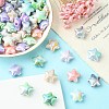 70Pcs UV Plating Rainbow Iridescent Acrylic Beads PACR-CJ0001-30-5