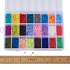 24 Colors Handmade Polymer Clay Beads CLAY-TA0001-05-33