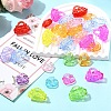 60Pcs 2 Styles Transparent Acrylic Pendants TACR-YW0003-38-5