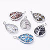 Natural & Synthetic Mixed Stone Pendants G-E421-P-1