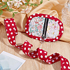Polka Dot Printed Polyester Double Fold Bias Tape OCOR-WH0036-34B-5