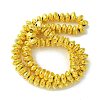 Electroplated Natural Lava Rock Beads Strands G-I360-P01-01-3