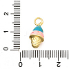 Brass Enamel Pendants KK-C087-12G-3