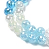 Electroplate Glass Beads Strands EGLA-D300-06-6mm-17-3