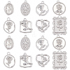 32Pcs 8 Styles Alloy Pendants FIND-SC0022-88-1