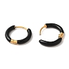 304 Stainless Steel & Enamel Hoop Earrings for Women EJEW-S237-13A-2