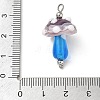 304 Stainless Steel with Handmade Bumpy Lampwork Pendants LA-CBA4231-01A-P-3