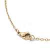 MIYUKI Delica Beads Beaded Mermaid Tail Pendant 304 Stainless Steel Cable Chain Necklaces for Women NJEW-MZ00130-05-5