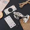 304 Stainless Steel 8Pcs Hinge Pieces & 2Pcs Hydraulic Hinge FIND-SW0001-03-5