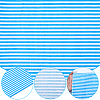 Stripe Cotton Fabric DIY-WH0671-390E-3