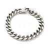 Non-Tarnish 201 Stainless Steel Curb Chain Bracelet for Men Women BJEW-H550-06C-P-1