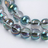 Electroplate Glass Beads Strands GLAA-K025-HR-10mm-A01-3