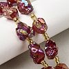 Electroplated Raw Rough Natural Amethyst Beads Strands G-Z131-J02-12-1