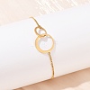304 Stainless Steel Link Bracelets for Women BJEW-G755-01G-1